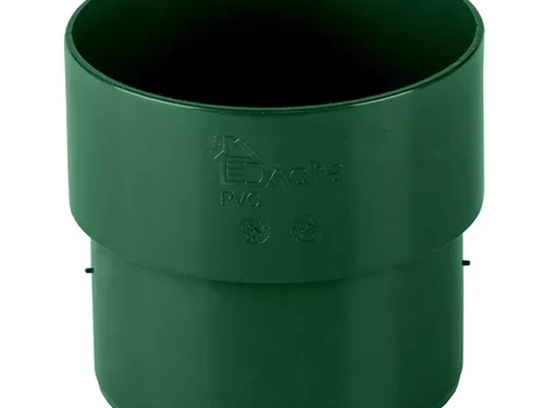 Пластиковые водосточные системы (ПВХ) Муфта соединительная водосточной трубы Döcke DACHA 80 мм (Зеленый)