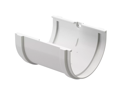 Пластиковые водосточные системы (ПВХ) Соединитель желобов Döcke PREMIUM (Пломбир)