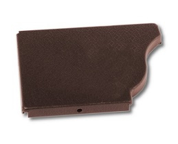 Прямоугольная водосточная система МП МОДЕРН 120/76 Заглушка желоба 120х86 правая / левая