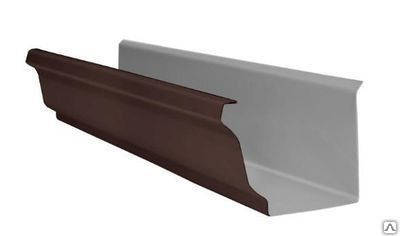 Прямоугольная водосточная система МП МОДЕРН 120/76 Желоб водосточный 120х86х3000